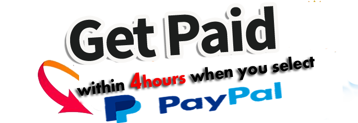 Get Paid within 4Houres when you select Palpal